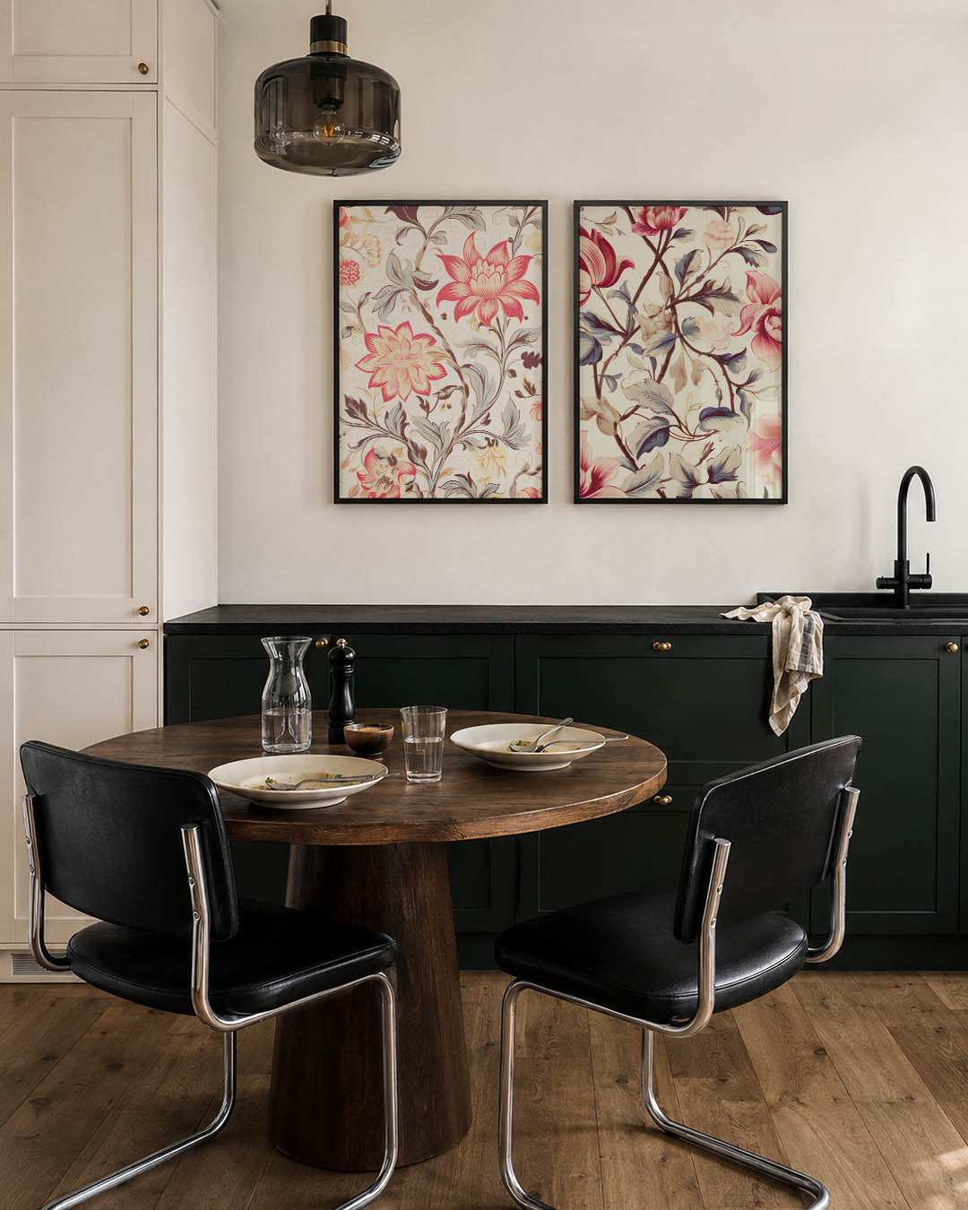 Bloemen en bladeren Posterset