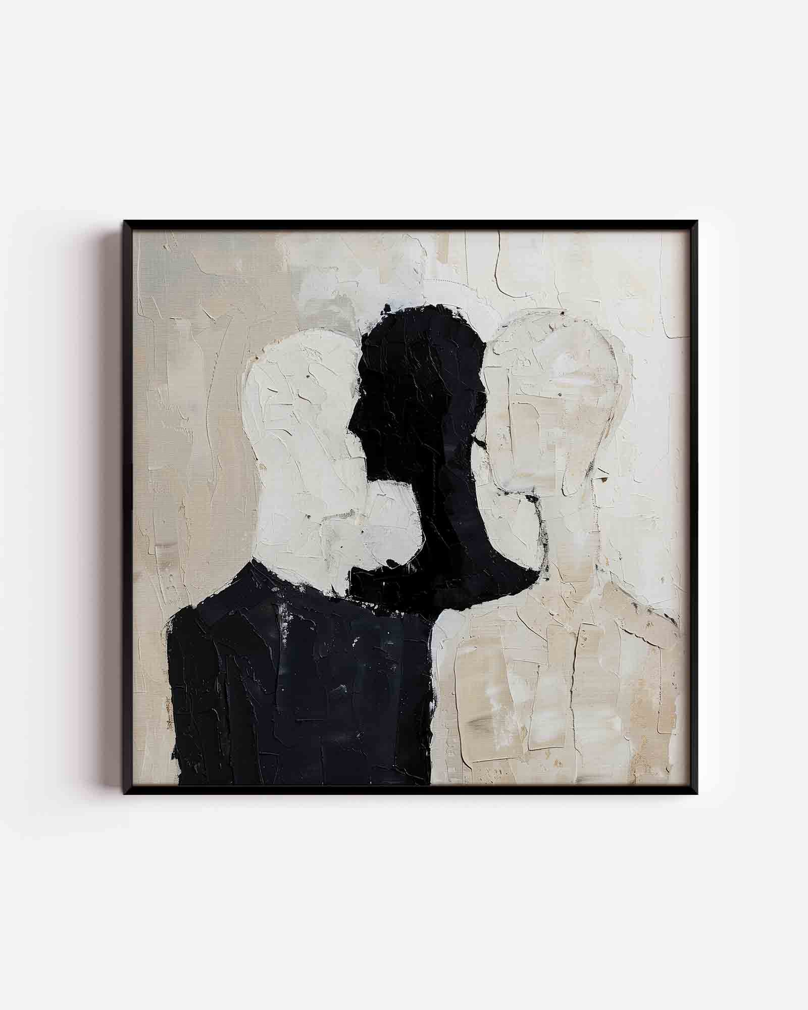 Abstracte silhouetten Poster