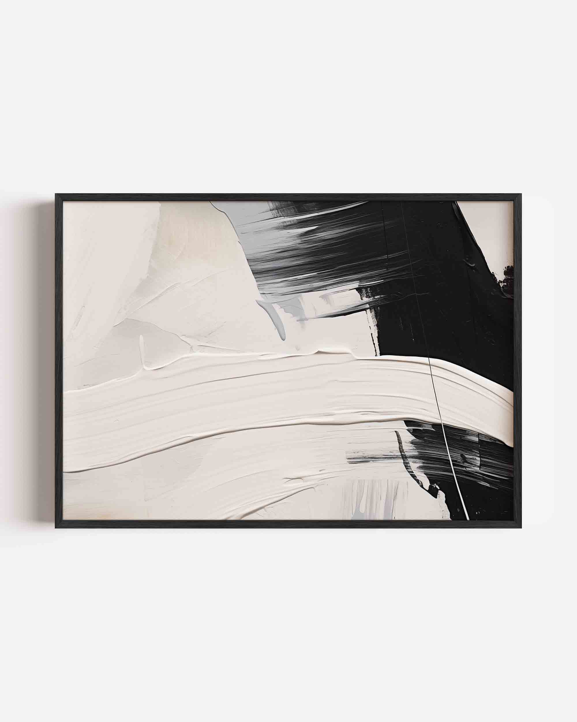 Abstracte penseelstreken Poster