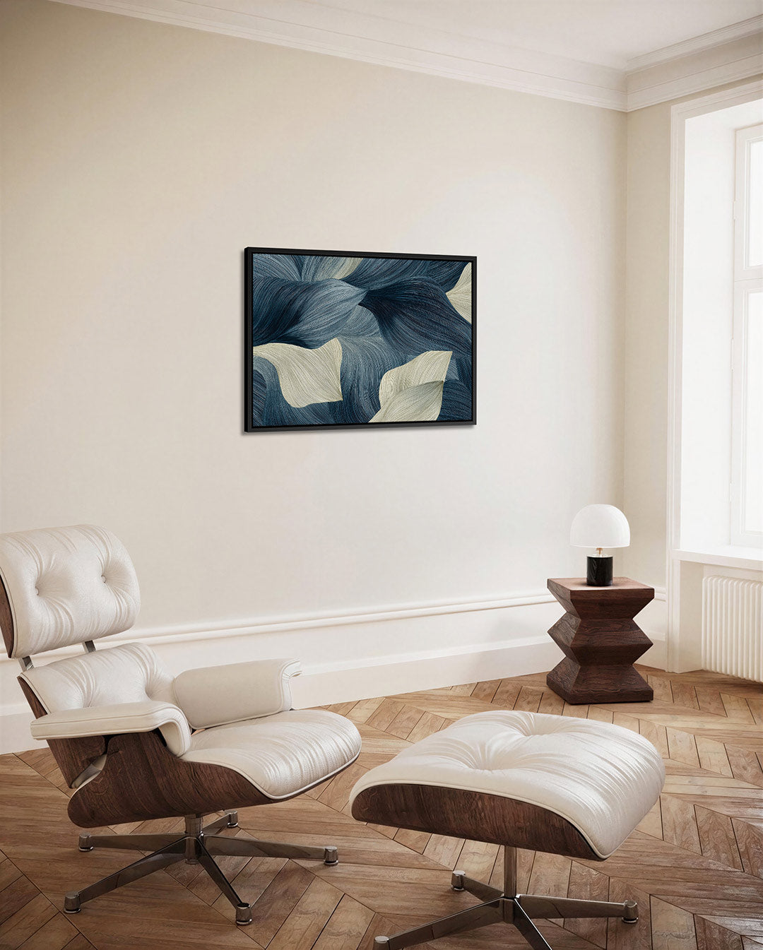 Golvende lijnen compositie Kunstwerk