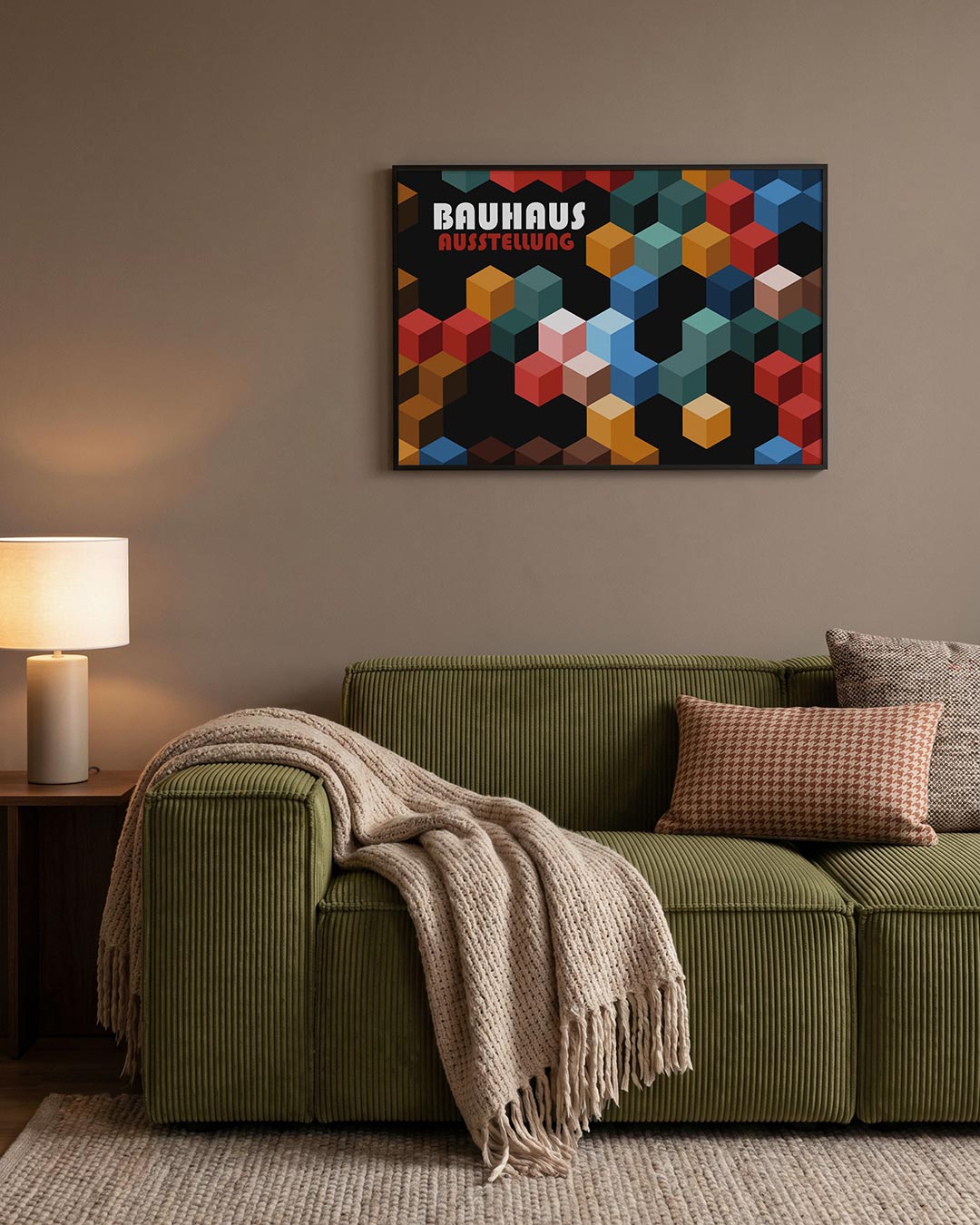 Kubusvormen en kleur Poster