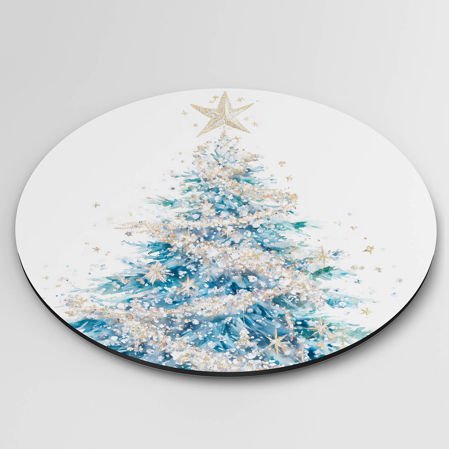 Kerstboom met ster Muurcirkel