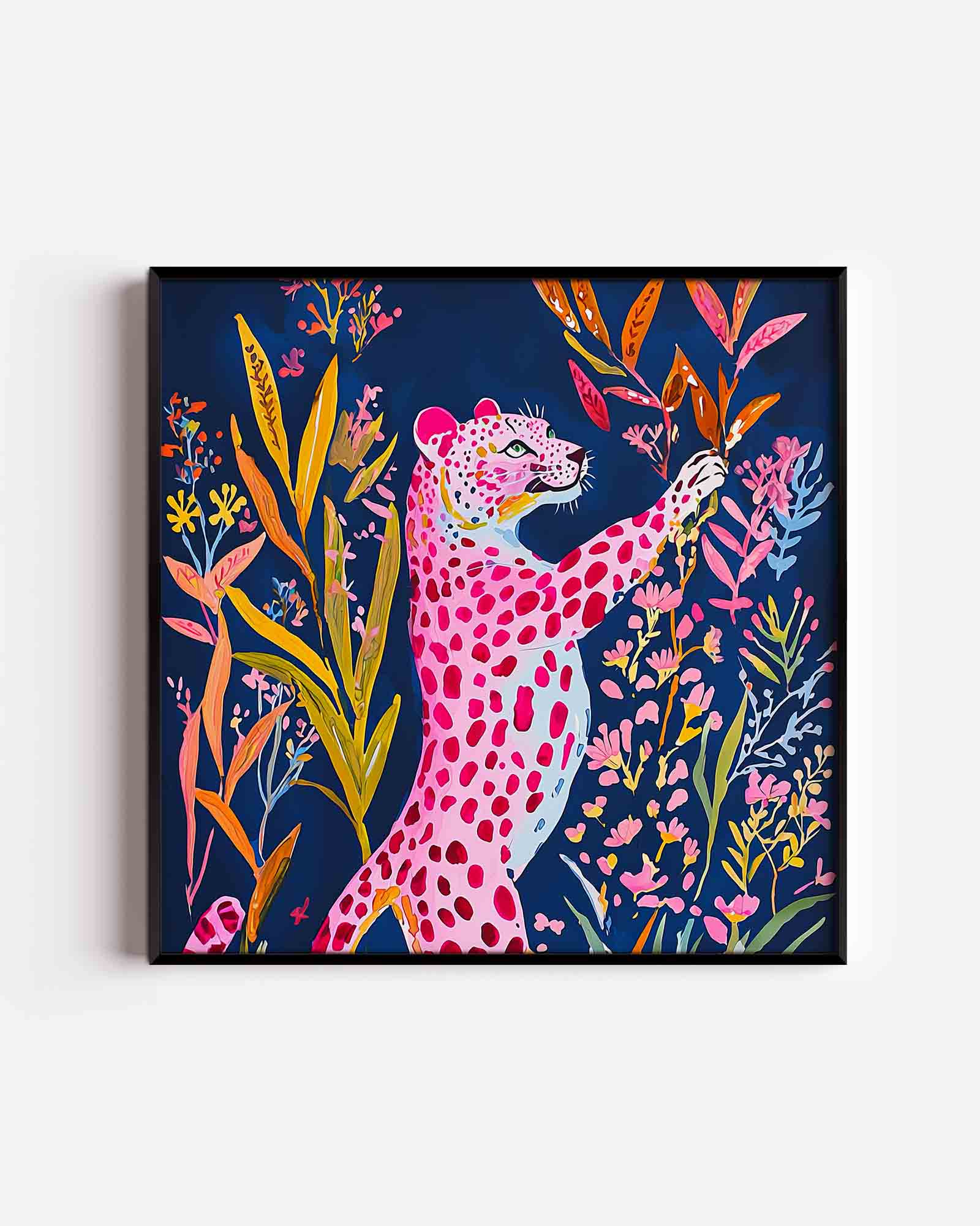 Roze luipaard Poster