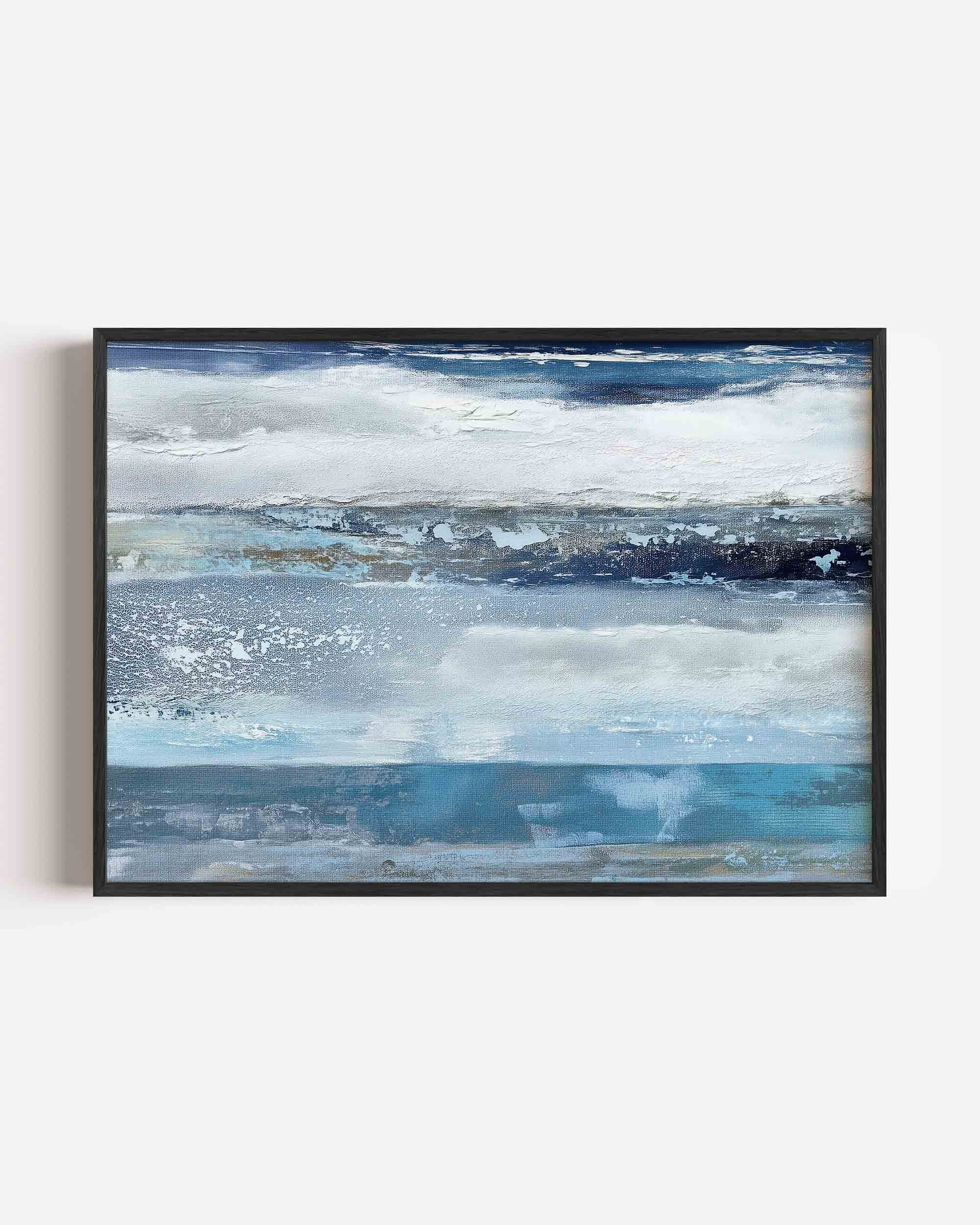 Abstracte blauwe lucht Poster