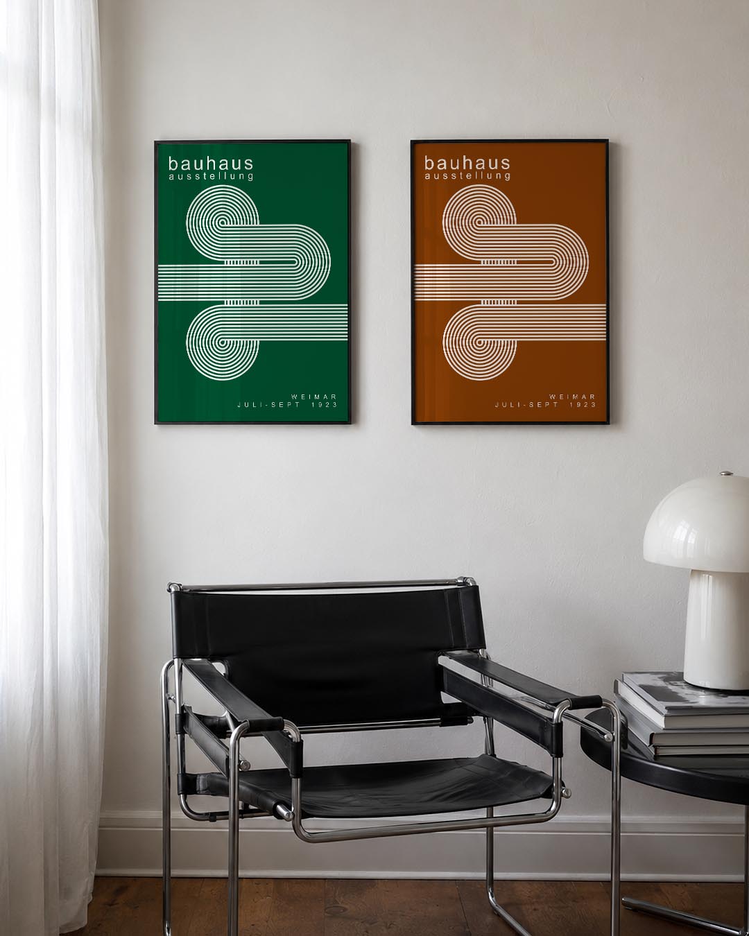 Lijnen en cirkelpatronen Posterset