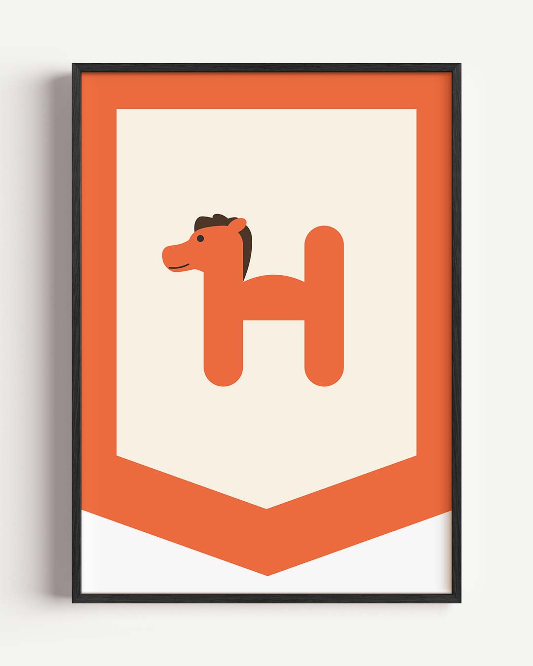 Vrolijke Paardenposter-WallArtistic