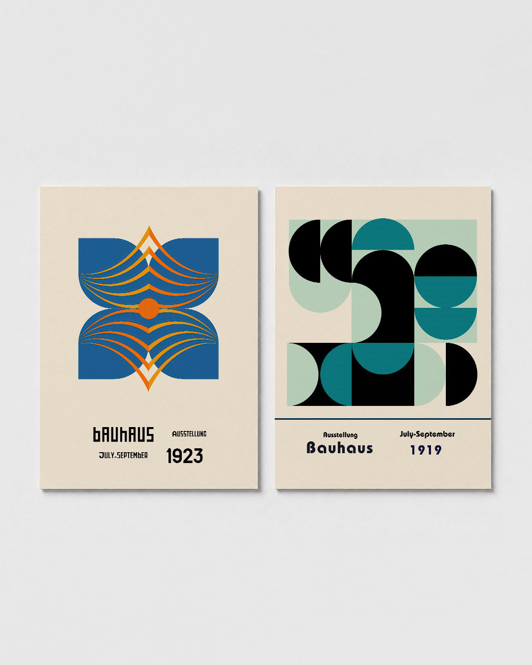Kleurrijke lijnenspel Posterset