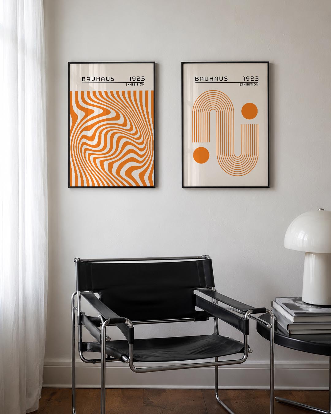 Golvend lijnenspel Posterset