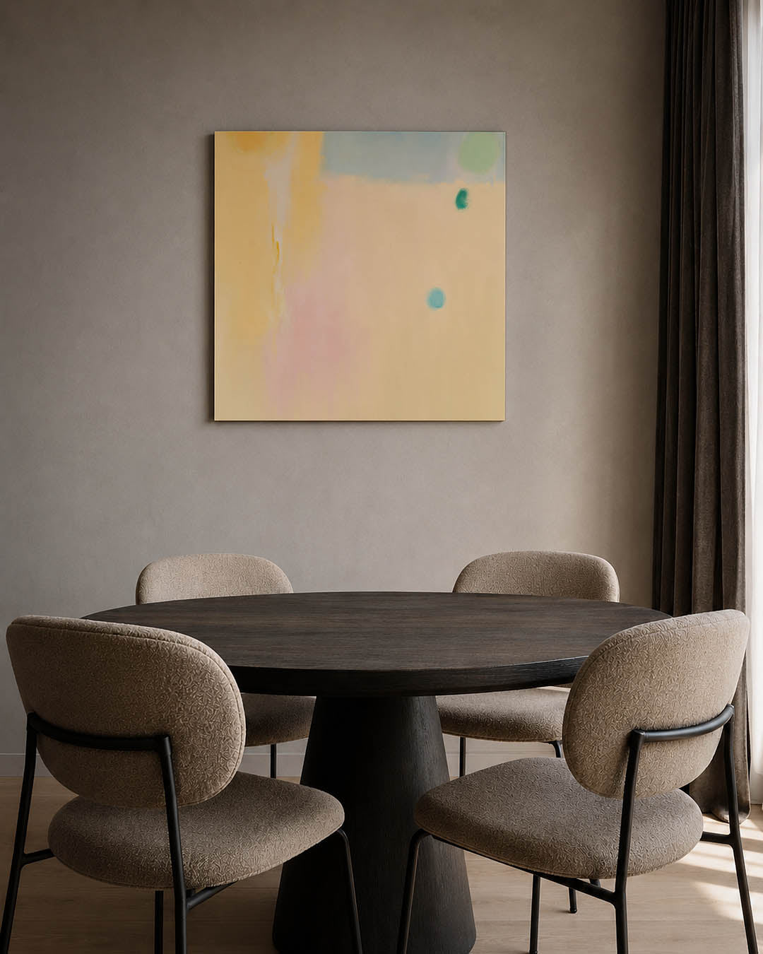 Zachte kleurencompositie Kunstwerk