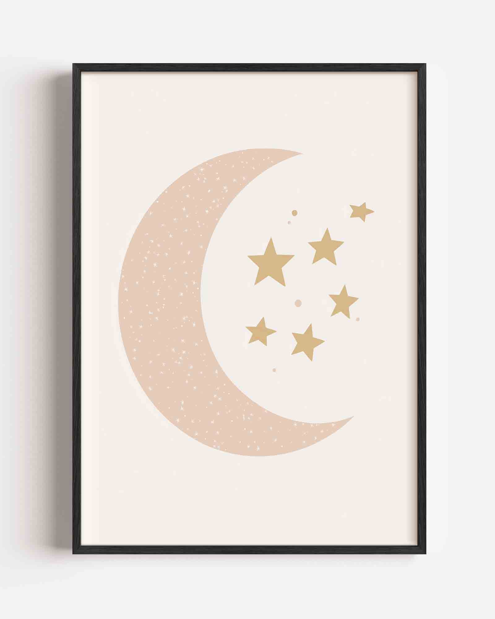 Maan en sterren Poster