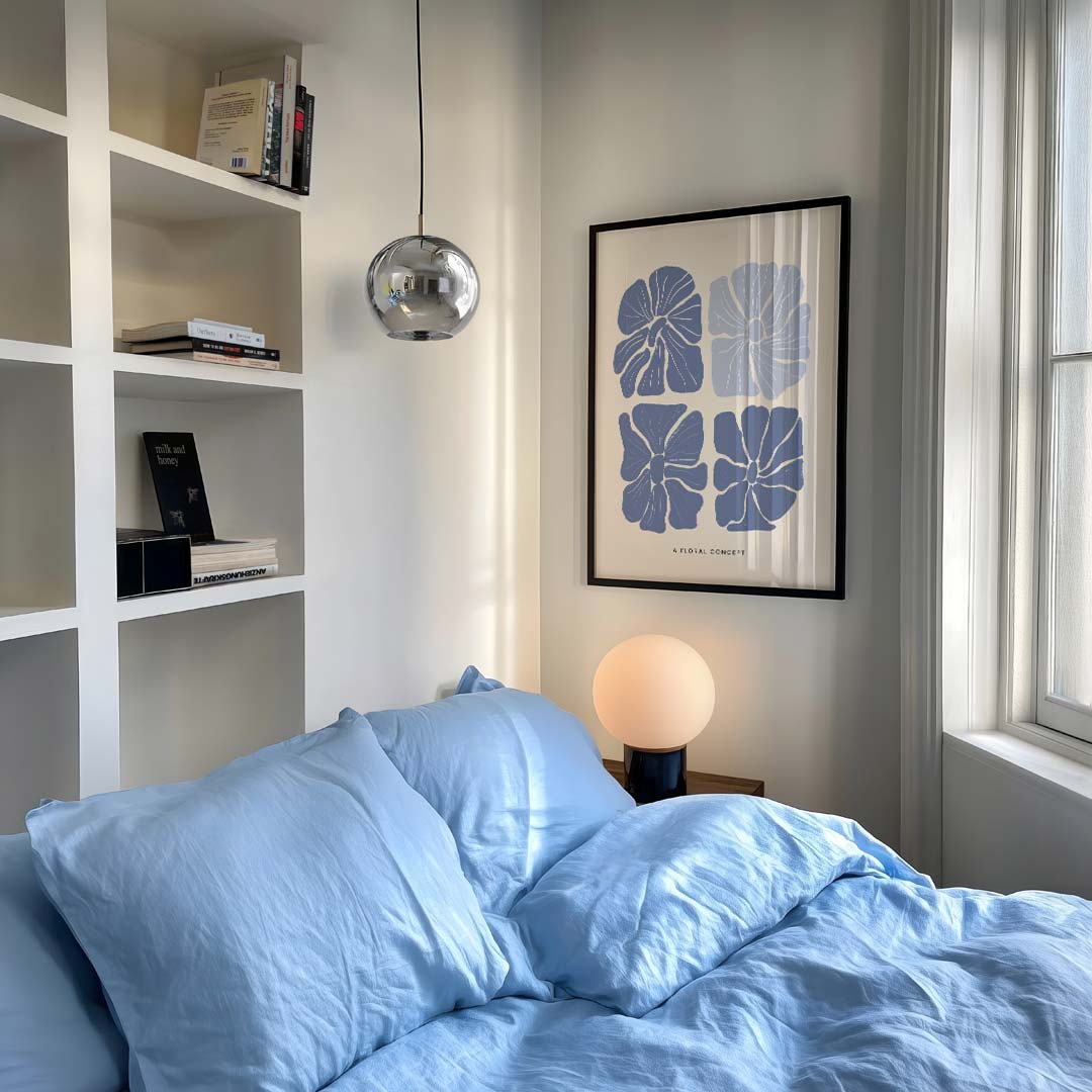 Moderne Bloemenkunst Poster-WallArtistic