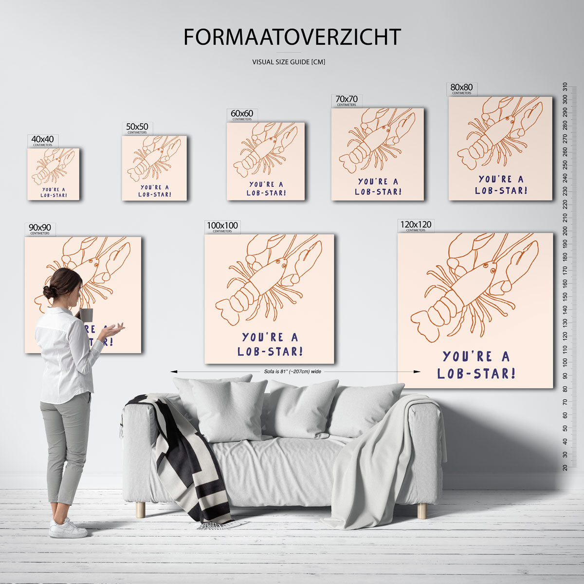Kreeft illustratie Poster