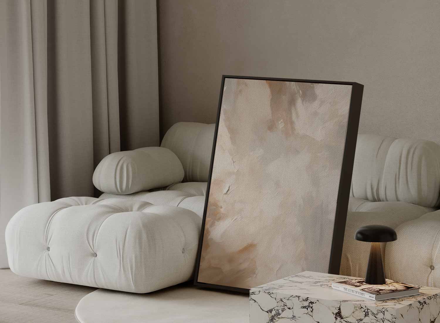 Subtiele Woestijndromen Kunstwerk-canvas-dibond-plexiglas-wanddecoratie-WallArtistic