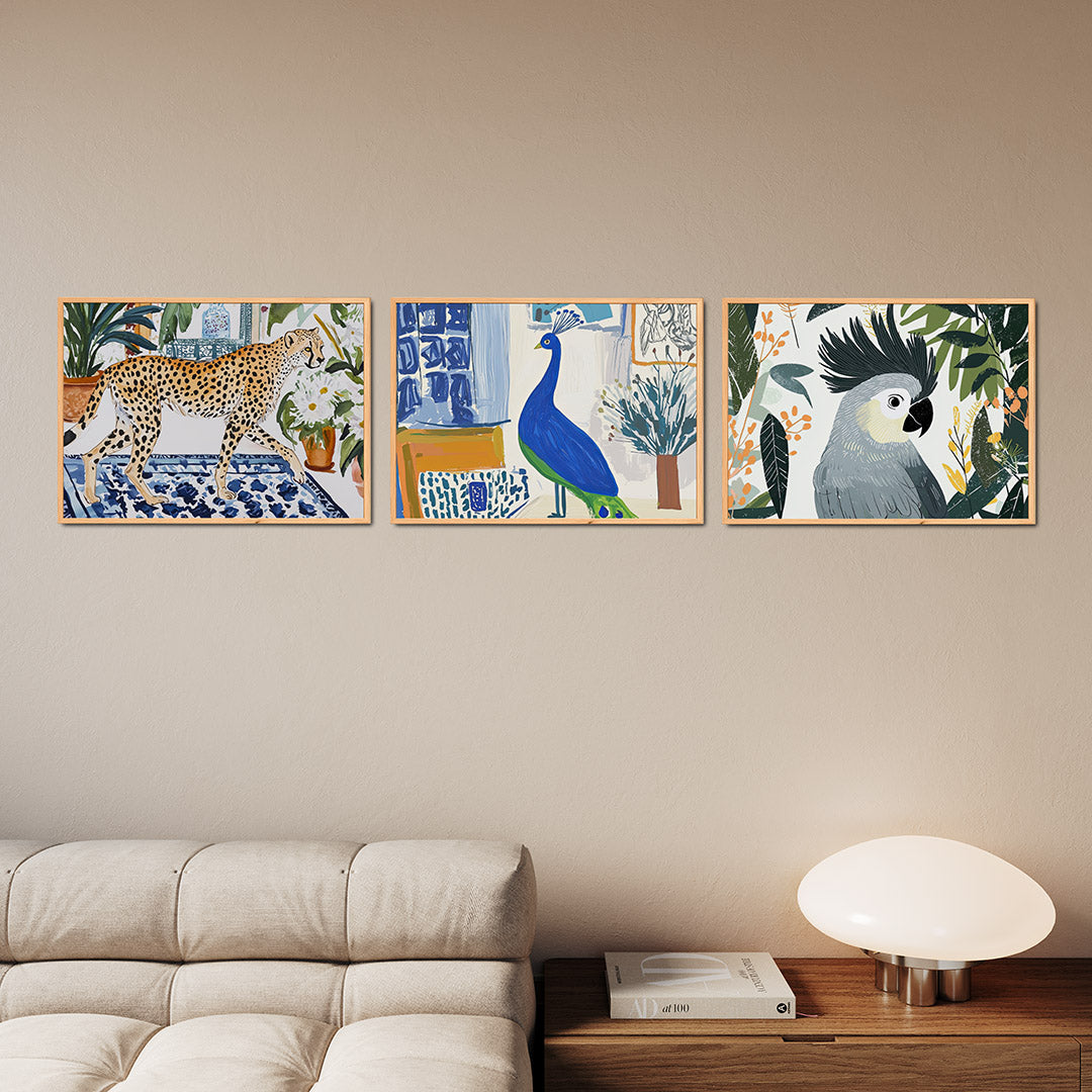 Dierlijke elegantie Posterset