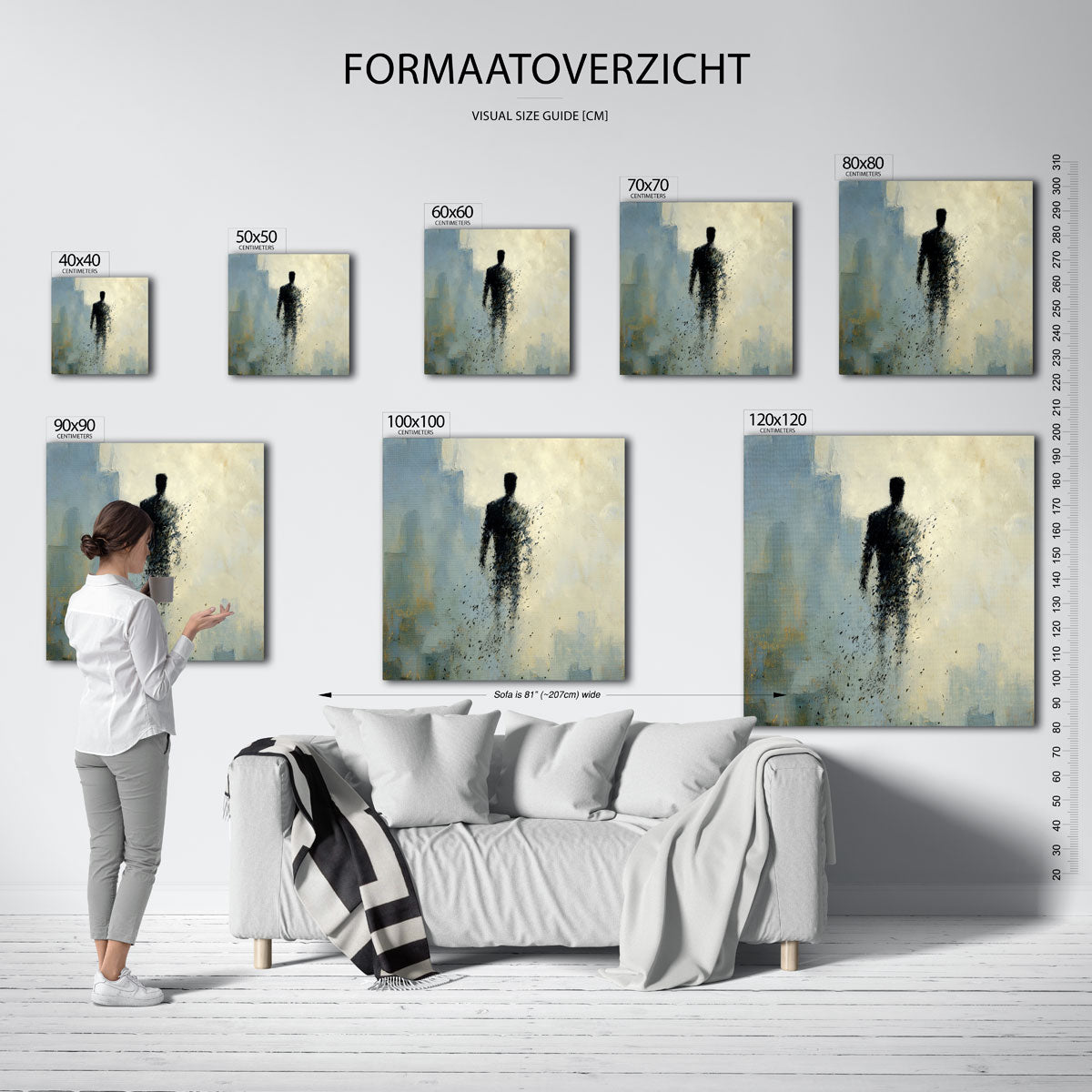 Vervagende figuur Poster