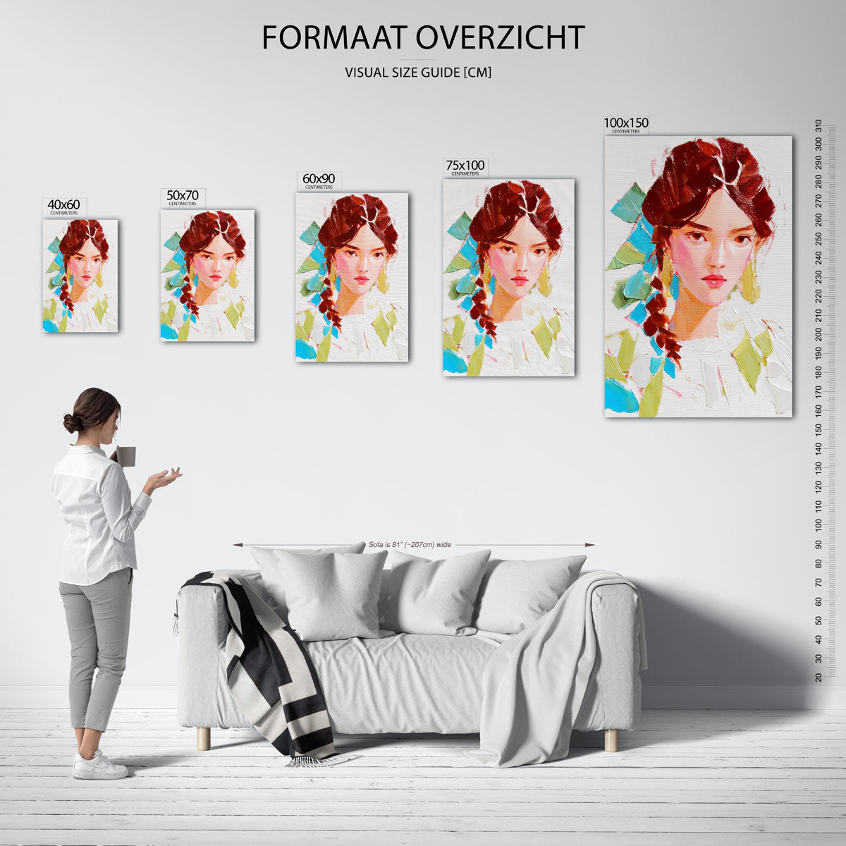 Portretstudie Kunstwerk