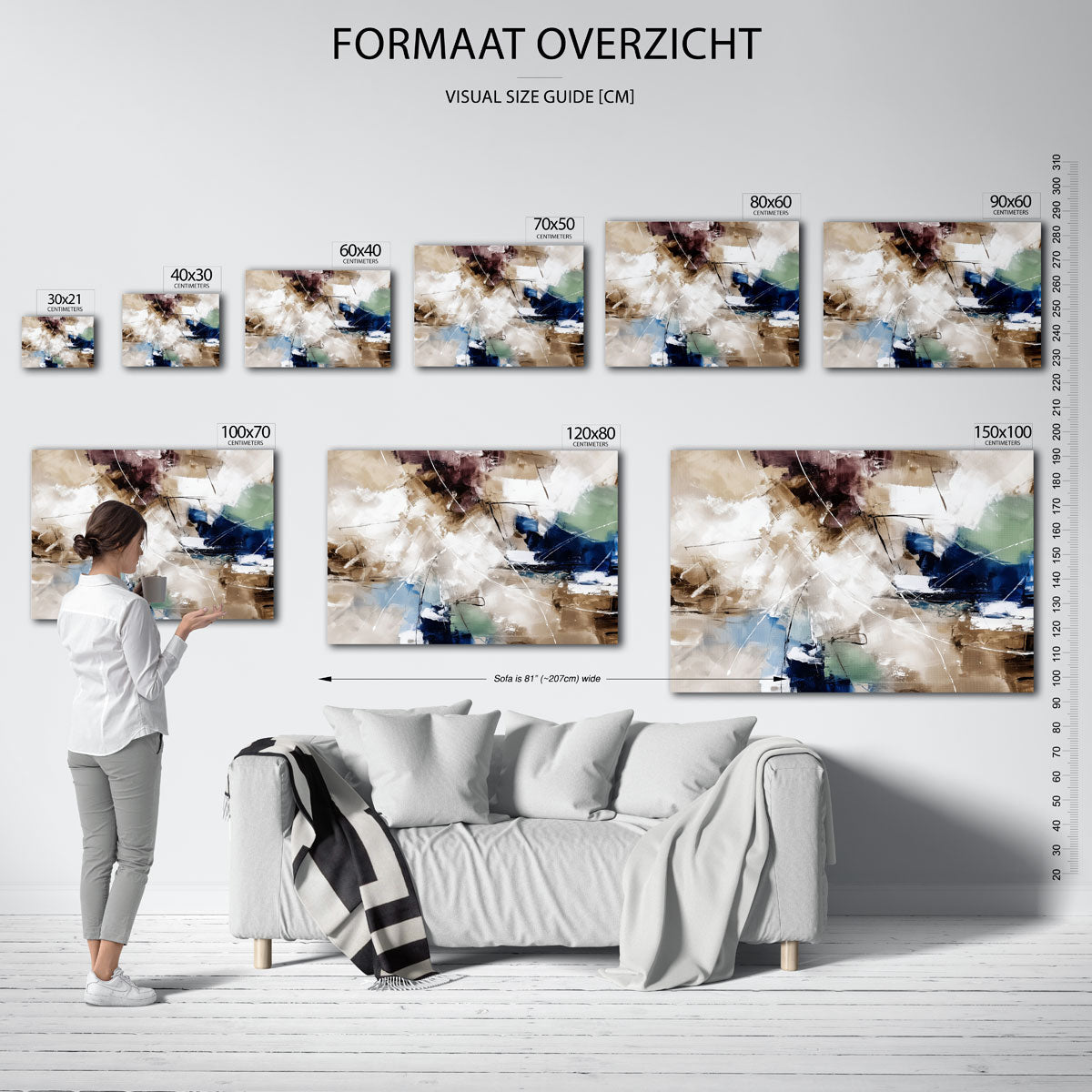 Abstracte vormen Poster