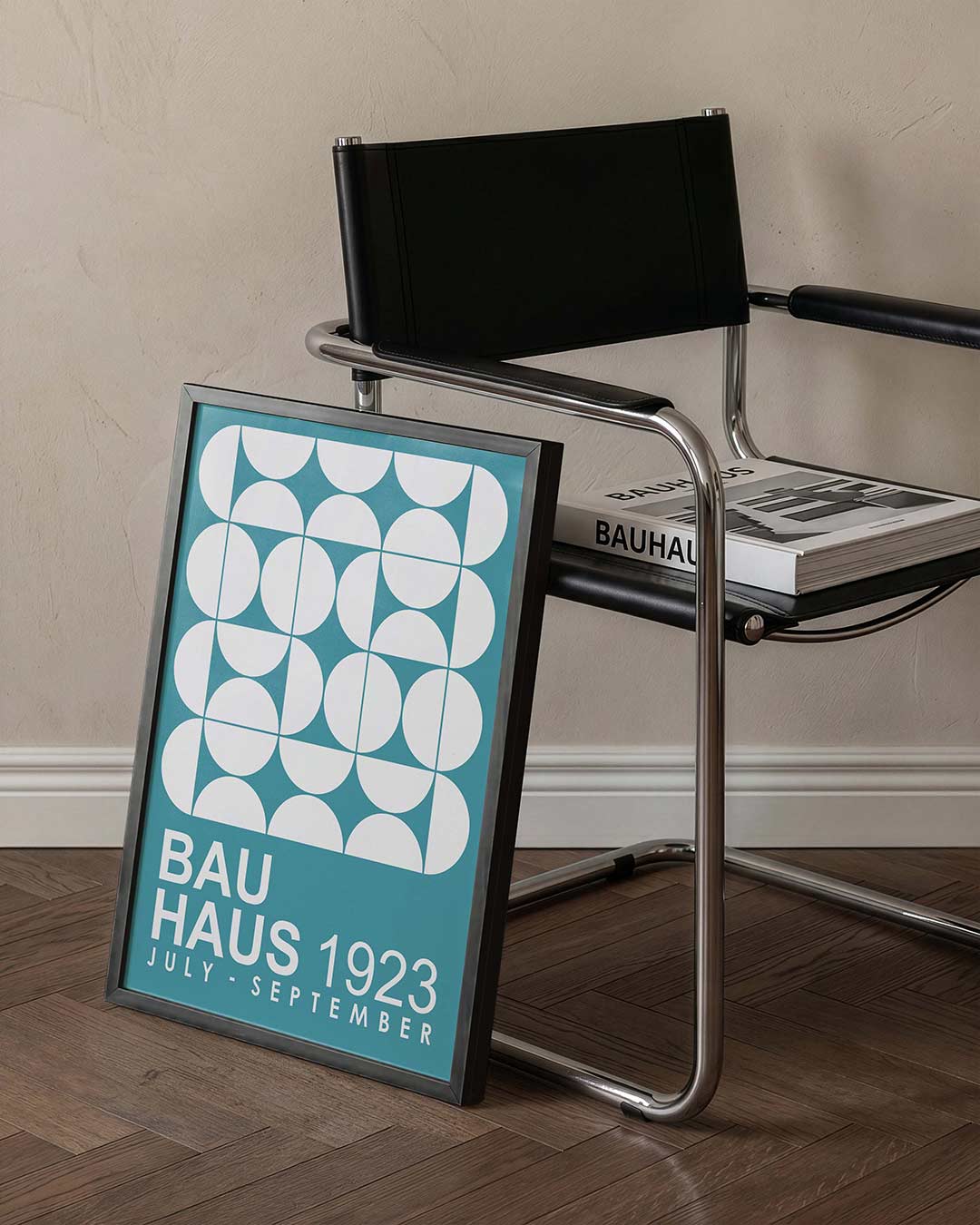 Cirkelpatroon en tekst Poster