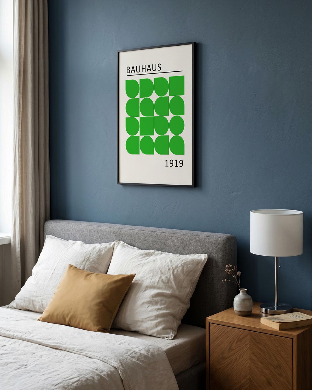 Groene vormenritme Poster