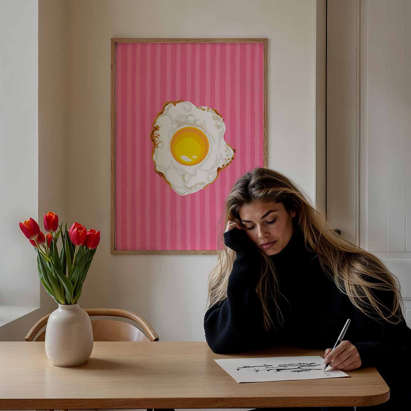 Sunny Side Up Ontbijt Poster-WallArtistic