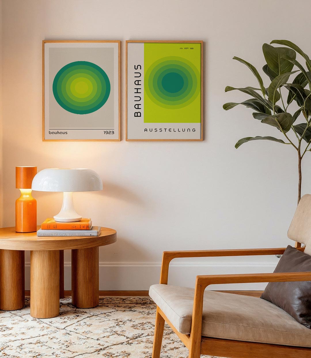 Cirkelvormige kleurvlakken Posterset
