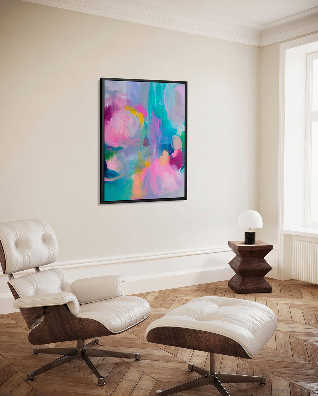 Kleurrijke vormen Kunstwerk