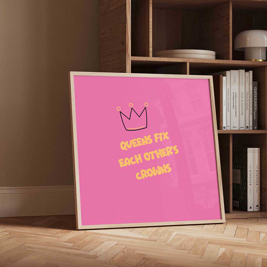Kroon en tekst Poster