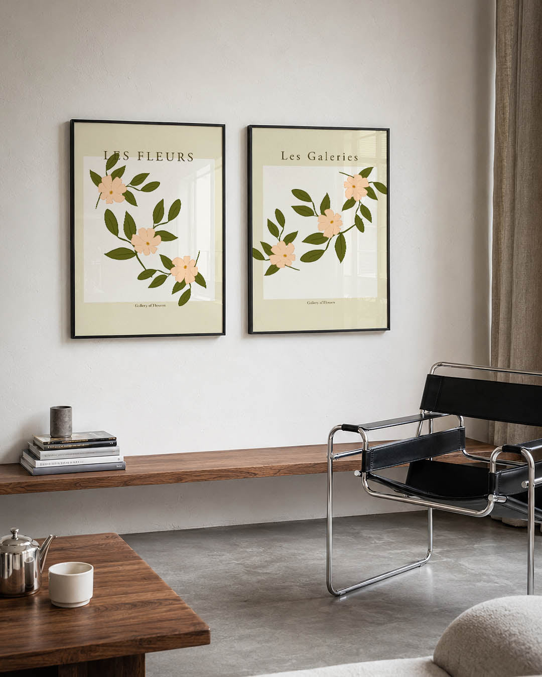 Bloemrijke elegantie Posterset