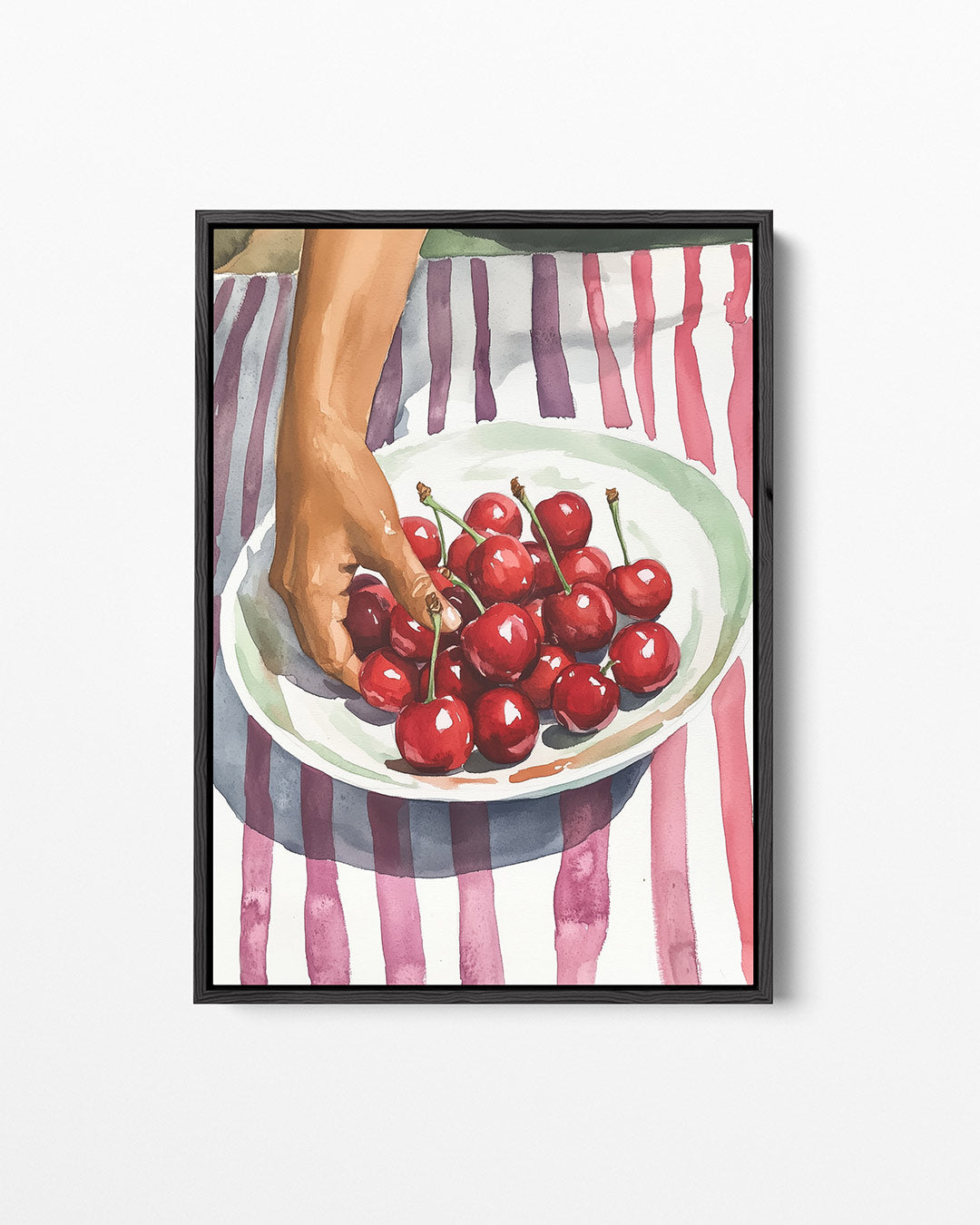 Kersen op tafel Kunstwerk