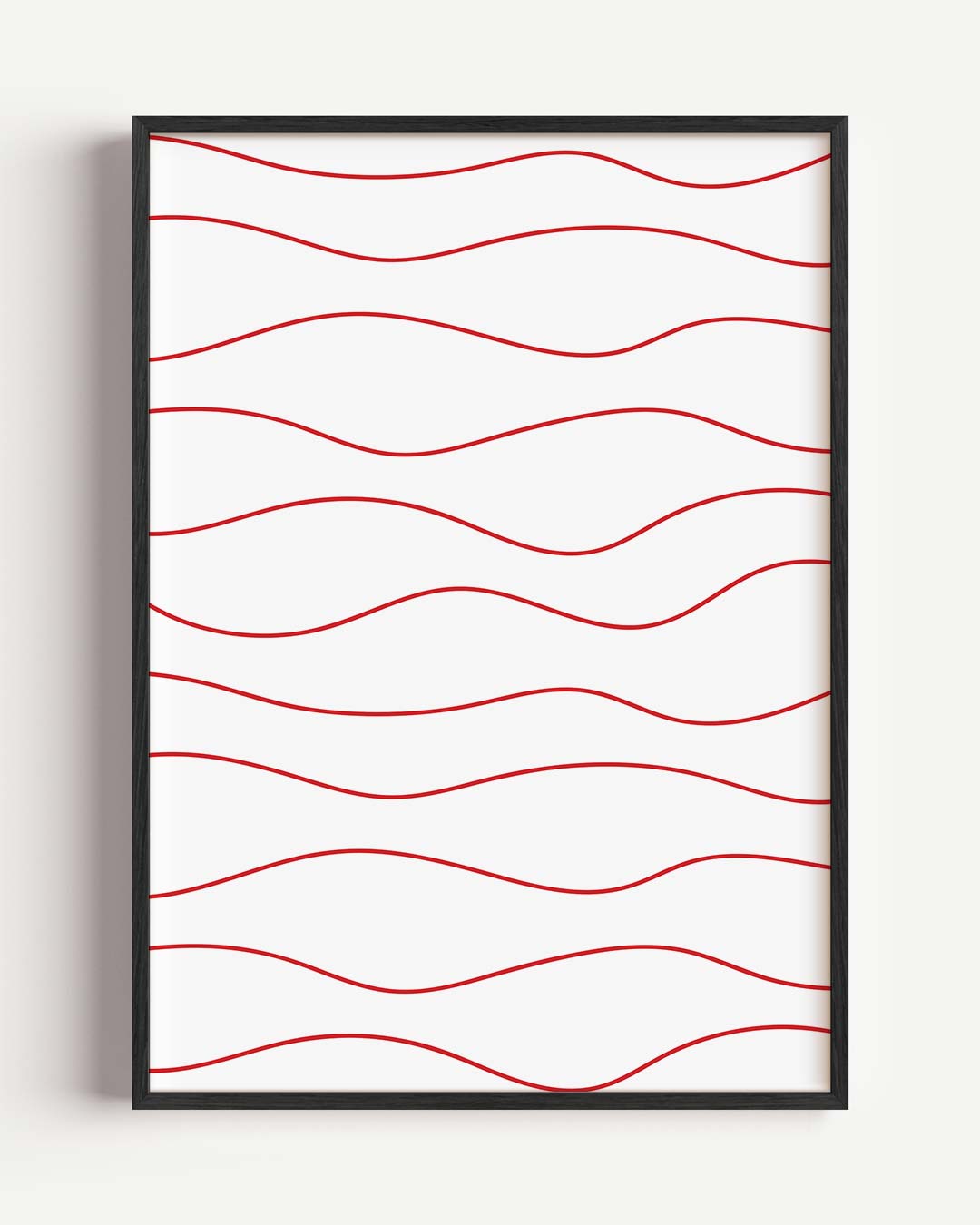 Golvende Lijnen Design Poster-WallArtistic