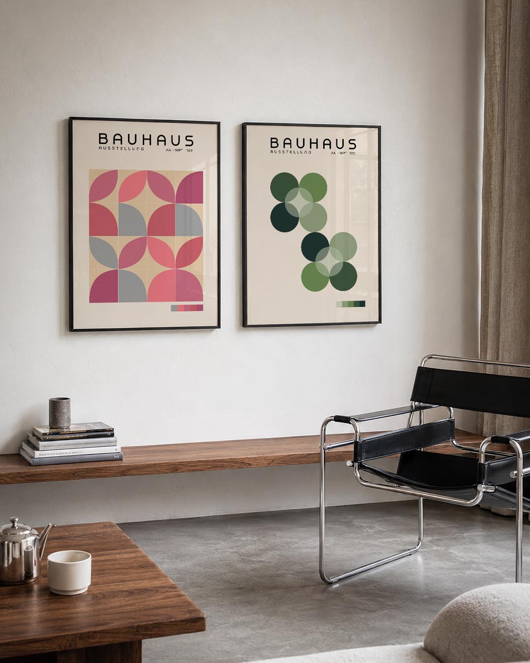 Kleurige vormen Posterset