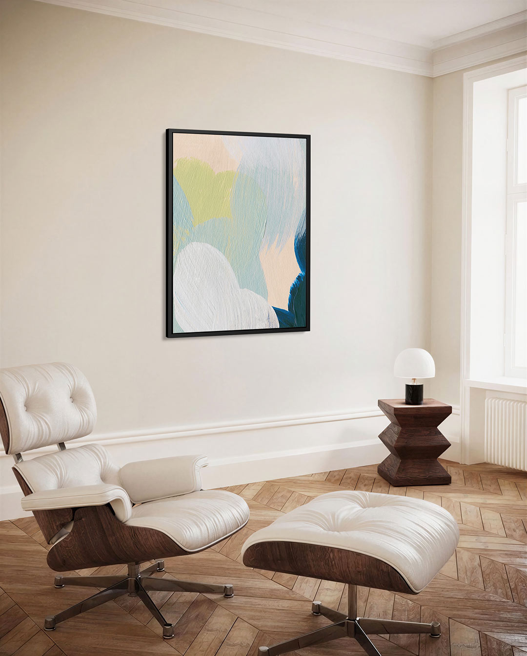 Kleurrijke vegen Kunstwerk