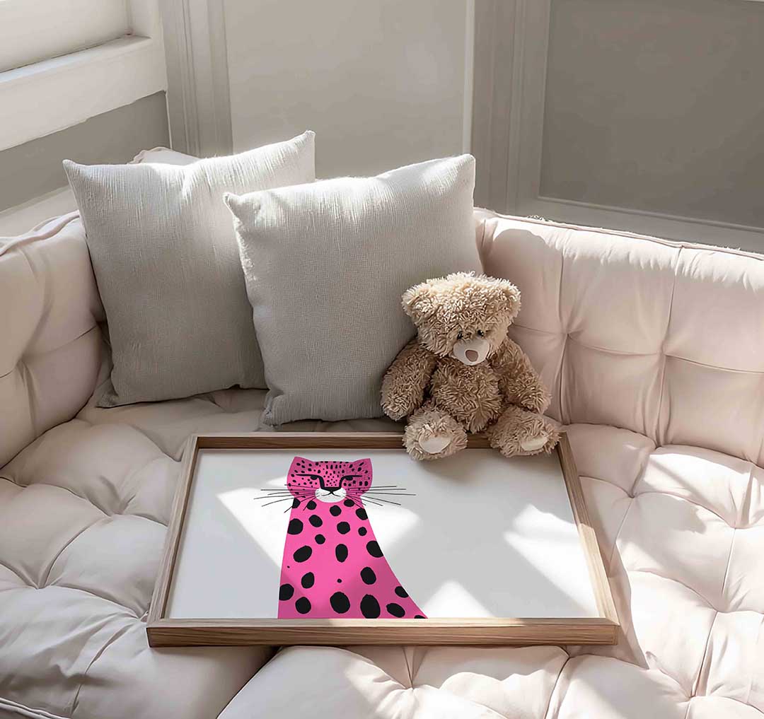 Roze luipaard Poster