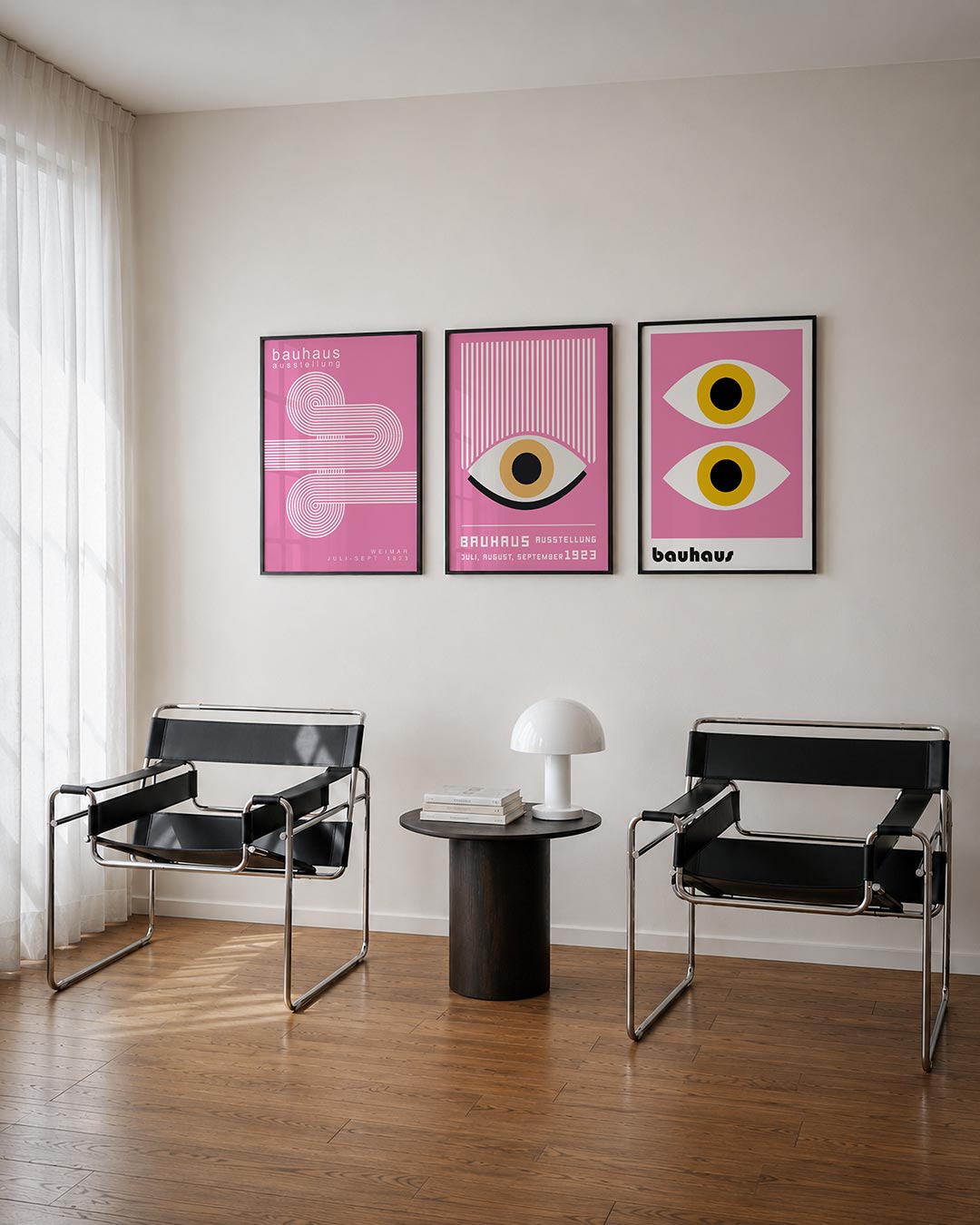 Lijnen en cirkelpatronen Posterset