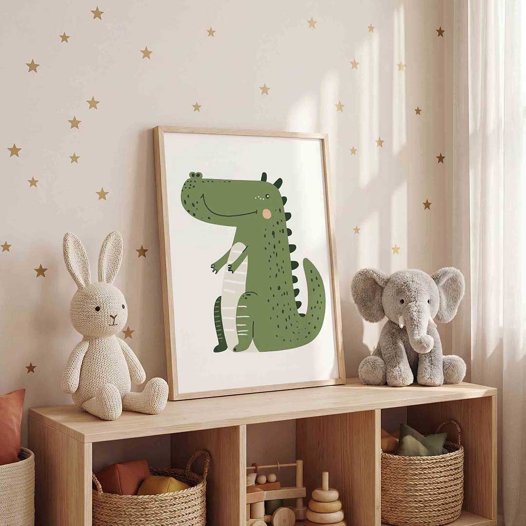 Groene krokodil Poster