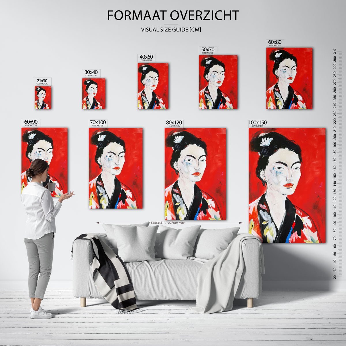 Vrouwelijk portret Poster