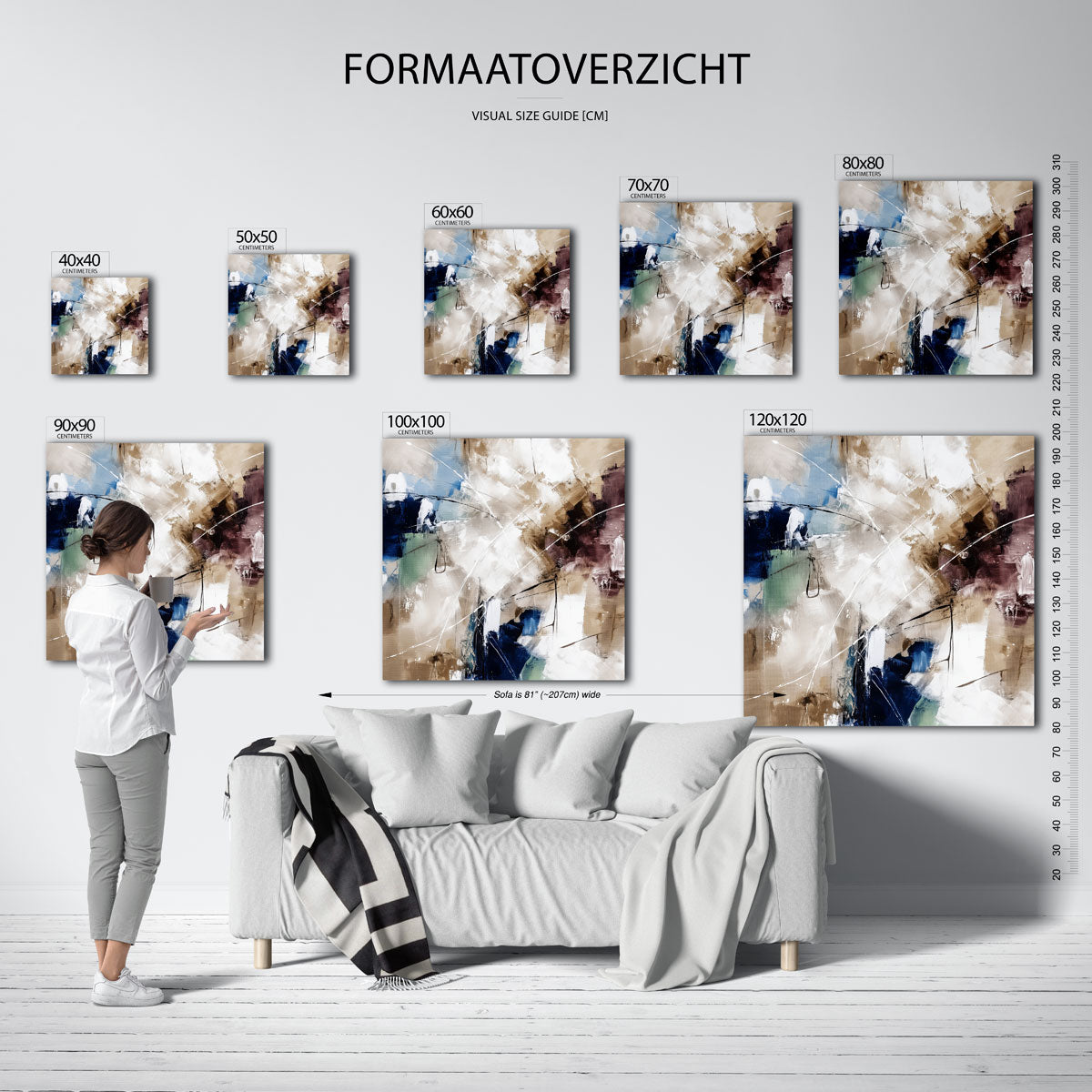 Abstracte vormen Poster