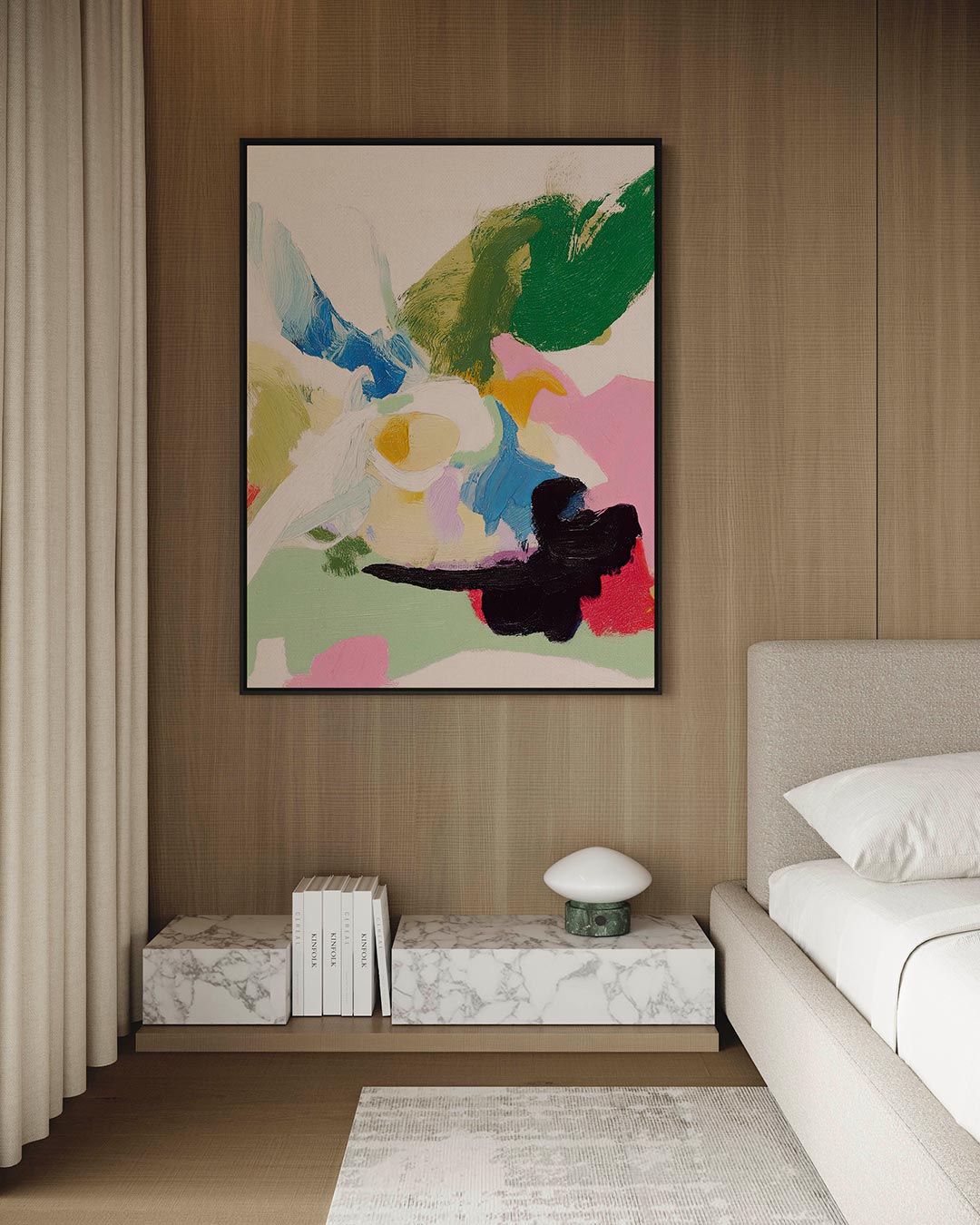Kleurrijke vormen Kunstwerk