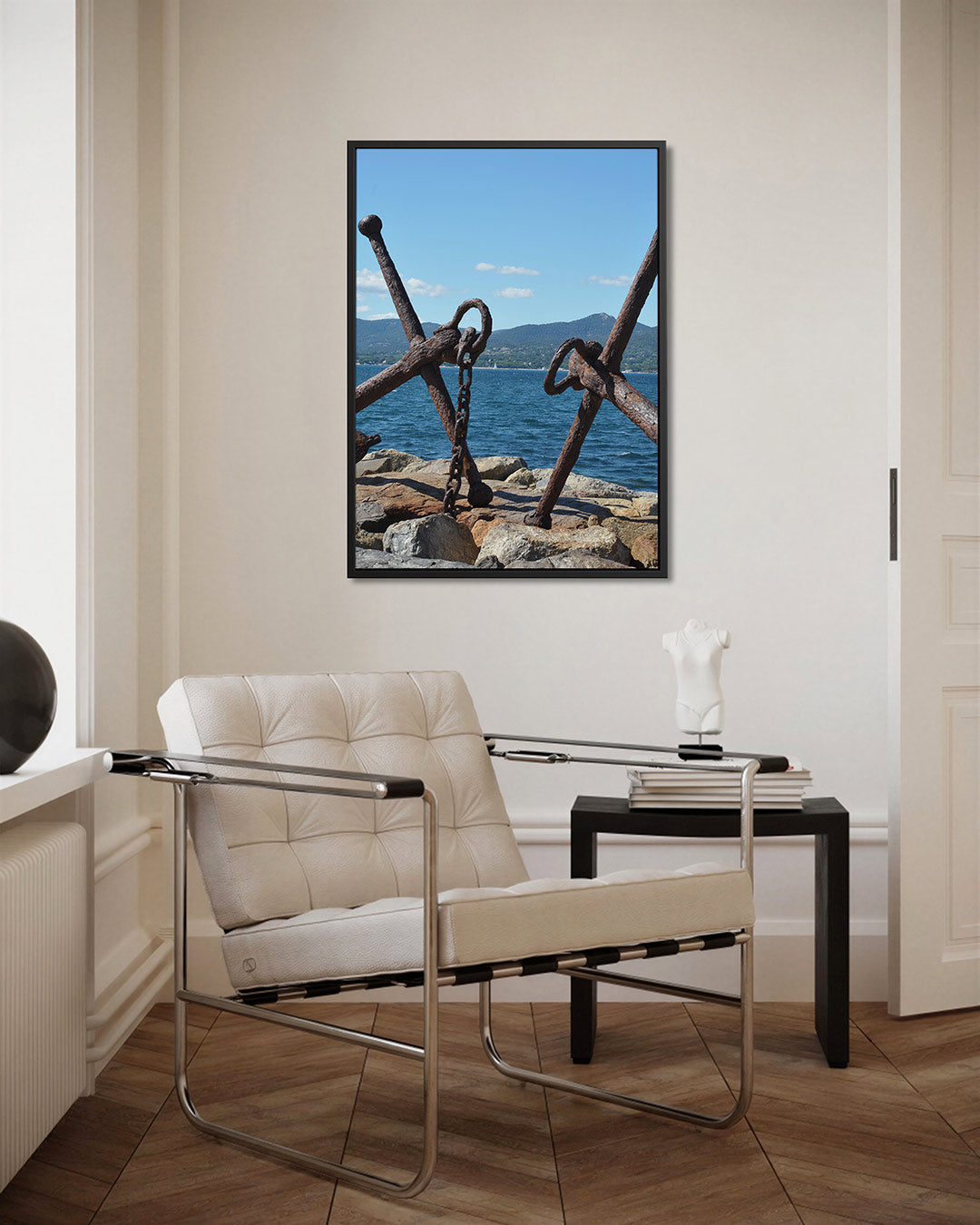 Rustige zee ankers Kunstwerk
