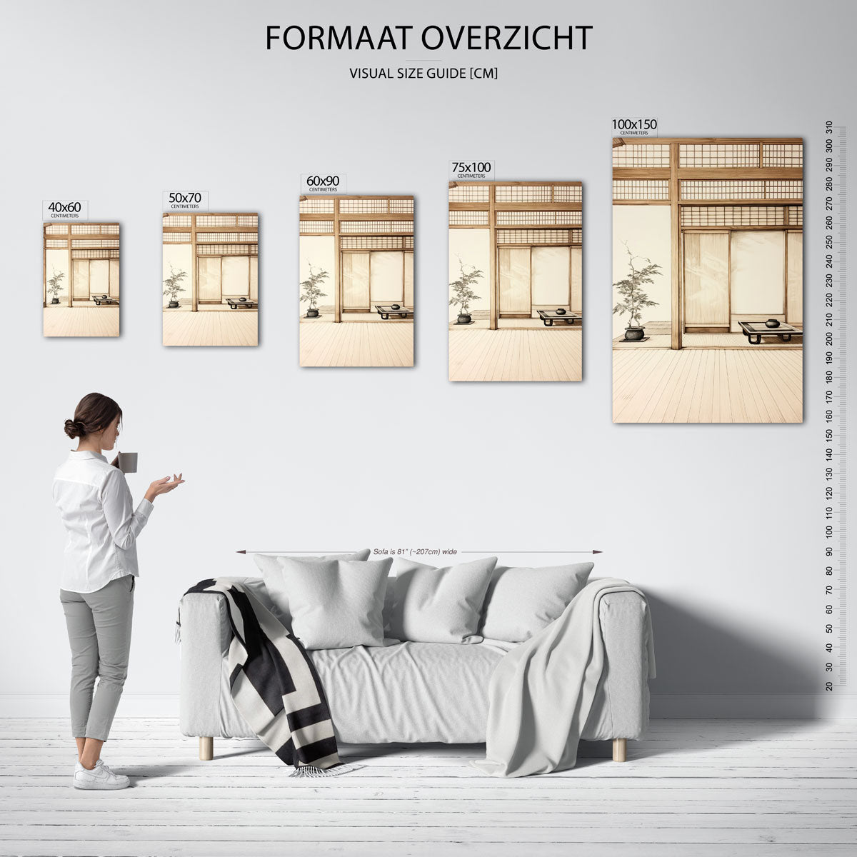 Interieur illustratie Kunstwerk