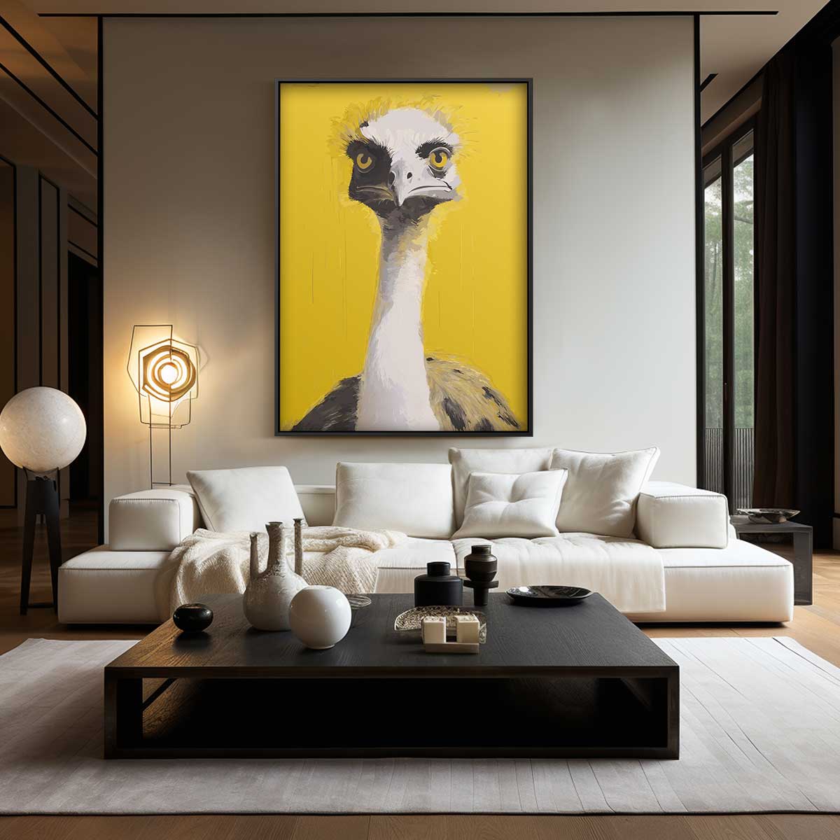 Ostrich Portrait Artwork
