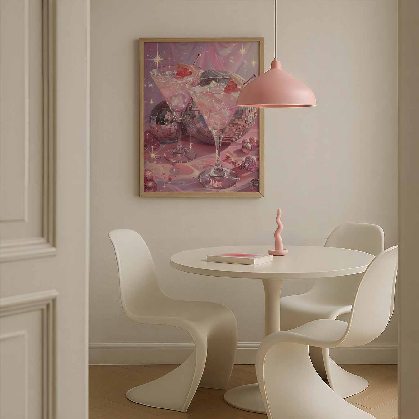 Sprankelende Glamour Cocktailposter-WallArtistic