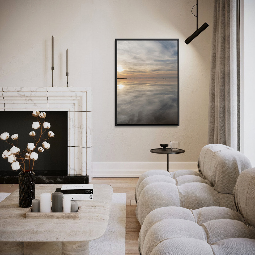 Rustige zonsondergang Kunstwerk