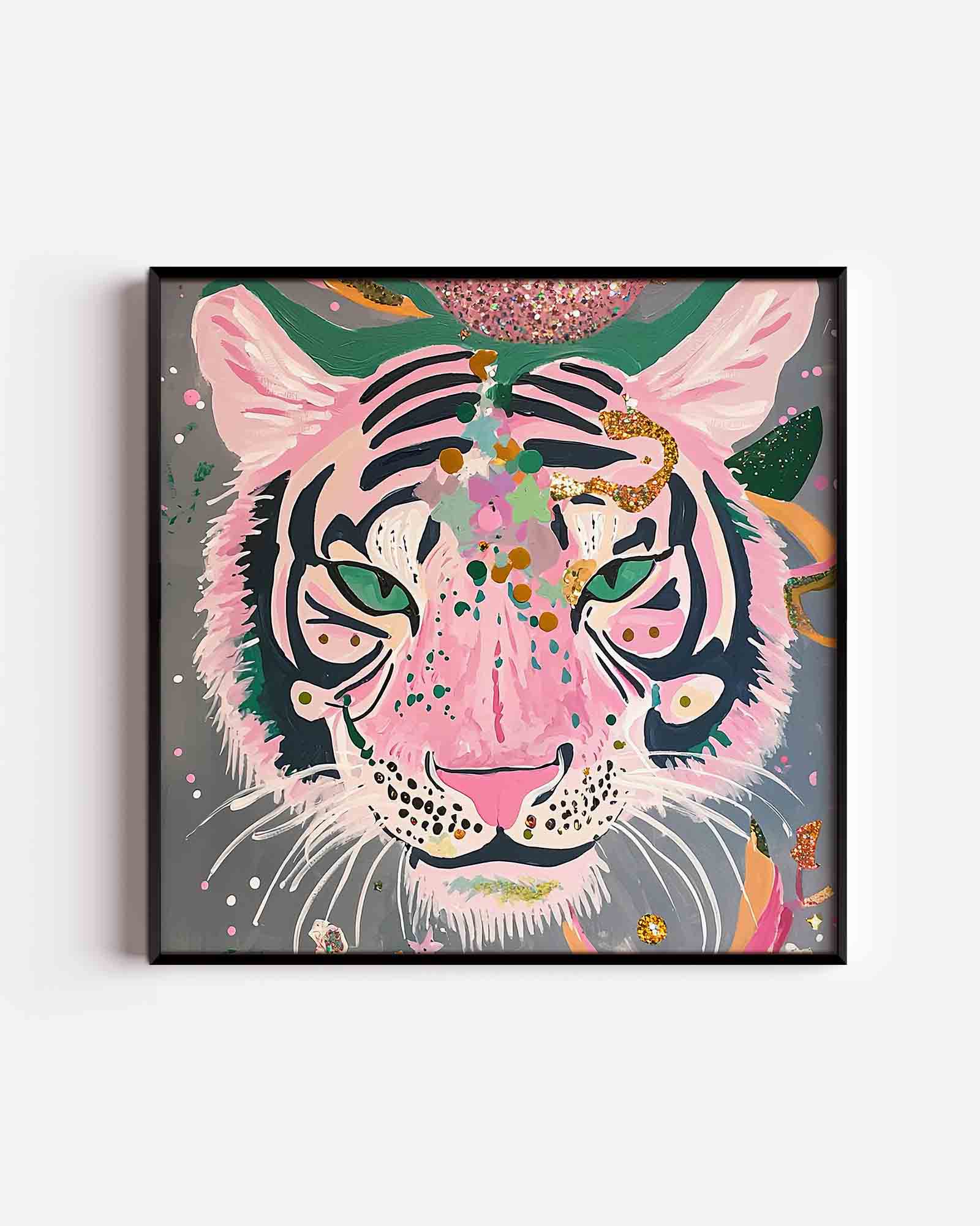 Roze tijger Poster