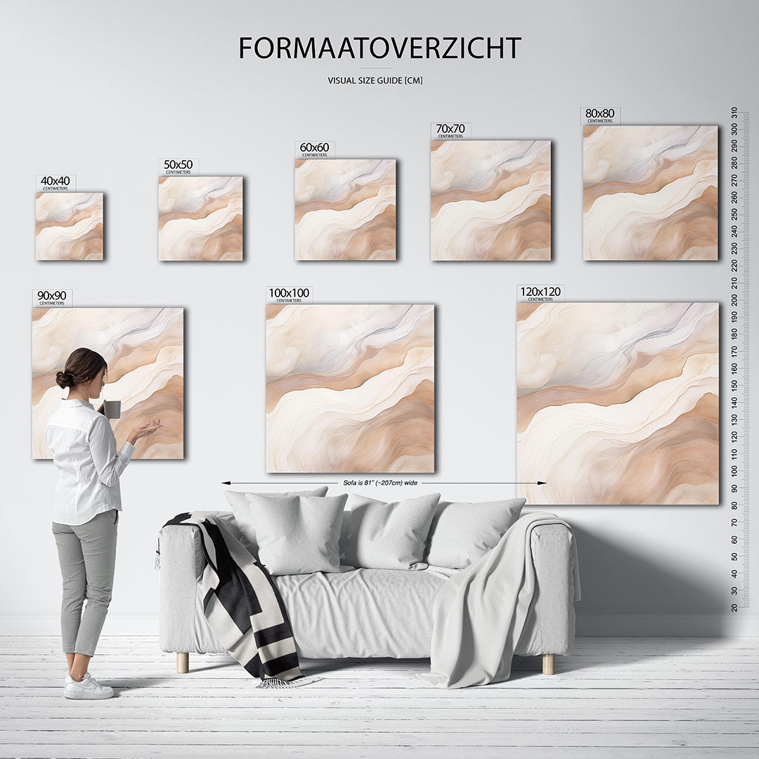Organische lijnen Kunstwerk