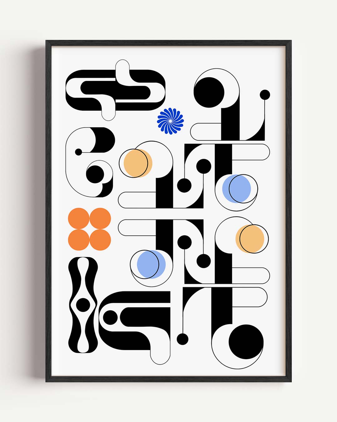 Moderne Abstracte Kunst Poster-WallArtistic