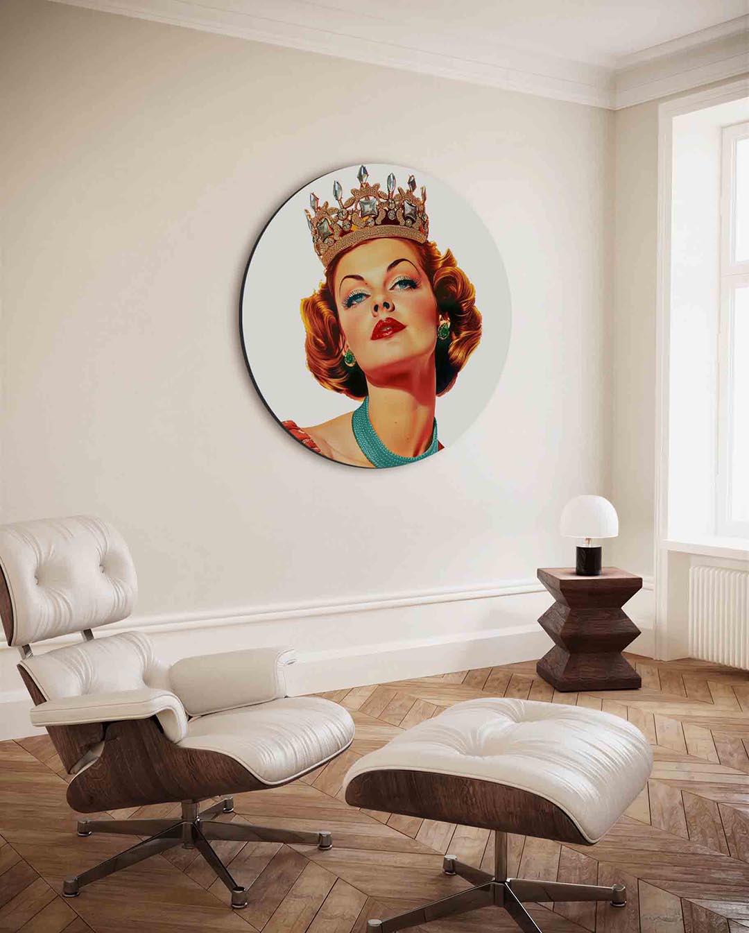 Koningin met kroon Muurcirkel