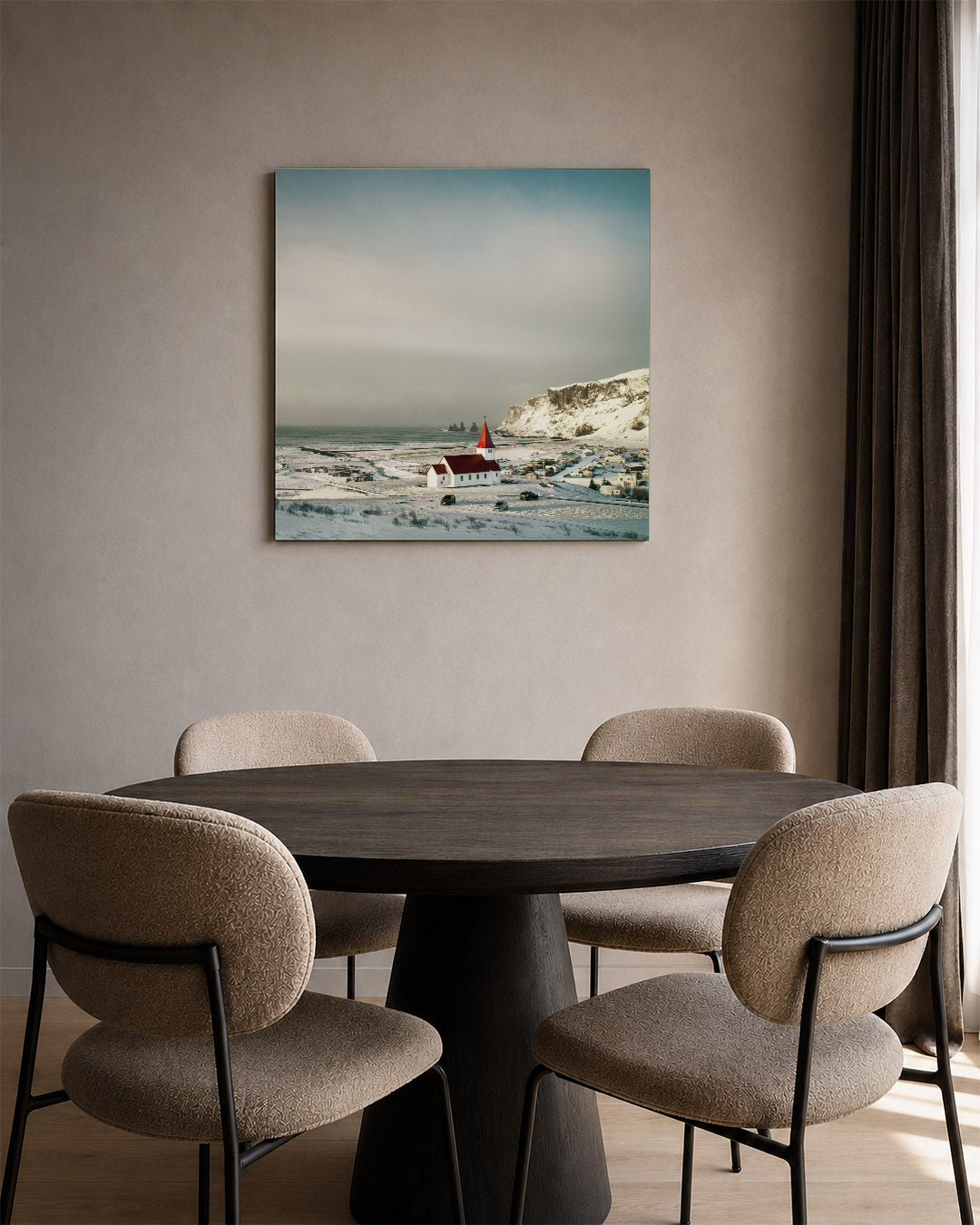 Winterse landschap Kunstwerk
