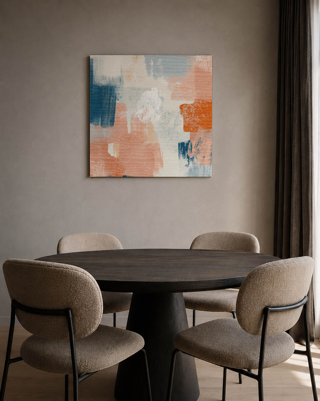 Kleurrijke vegen compositie Kunstwerk