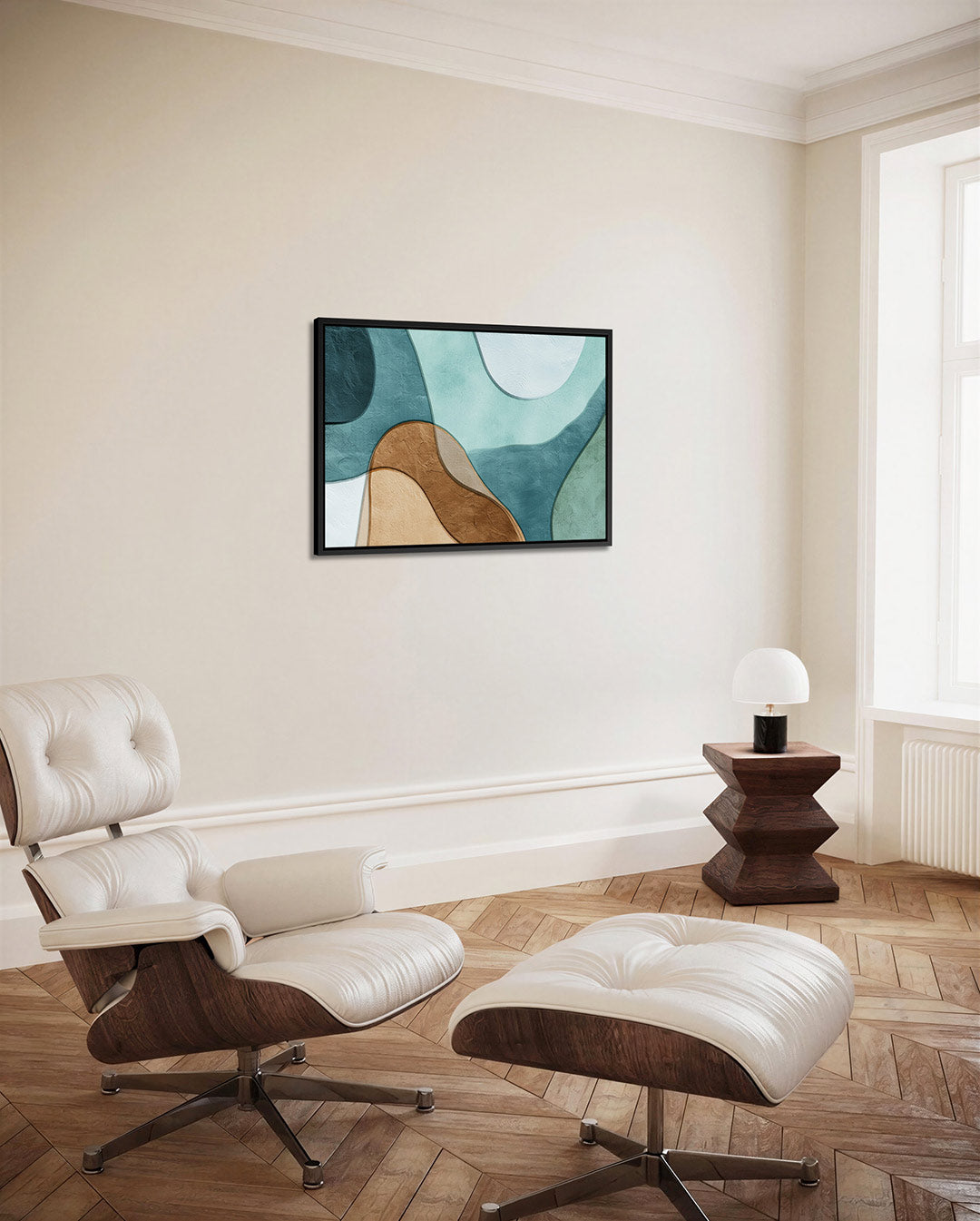 Organische vormen compositie Kunstwerk